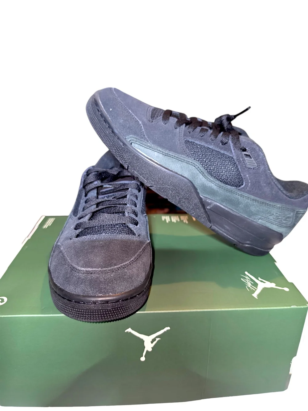 Nike Air Jordan Flight Court Black Anthracite Sneakers HF3255-010 Size 10.5